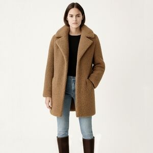 IZ Byer Long Faux Shearling Sherpa Teddy Coat XS